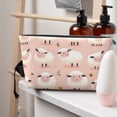 thumbnail image 6 of Leather Travel Bag Wash Bag Makeup Bag Storage Bag 7×5×2.4in For Daily Carrying And Short Trip Cartoon Sheep, 6 of 8