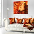 thumbnail image 3 of Designart Abstract Fire Red - Abstract Throw Pillow - 16x16, 3 of 5