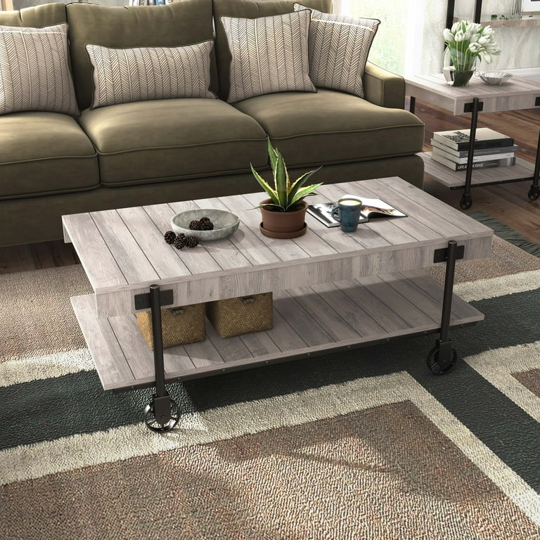 Furniture of America Russe 1-Shelf Wood Natural Tone Coffee