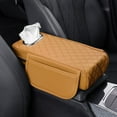 thumbnail image 2 of Universal Car Center Console Armrest Cover Pad with Storage Pocket and Integrated Tissue Holder for Vehicles, 2 of 3