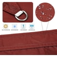 thumbnail image 2 of Vela de Sombra Rectangular 4x6m Rojo Ladrillo, Toldo Impermeable Protección UV para Jardín Terraza Patio Exterior Piscina con Cuerda Libre Sincero Electrónica, 2 of 5