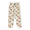 thumbnail image 4 of Xecao Squirrel Playing Women's Straight Lounge Pajama Pants: The Epitome of Relaxed Sleepwear, 4 of 9