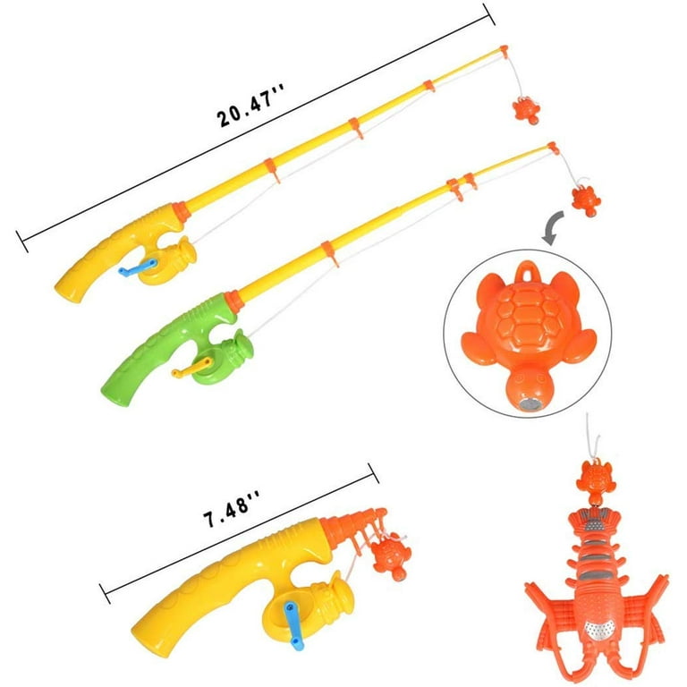 Outdoor Balloon Fishing Toy Set For Kids Magnetic Rod And Balloon