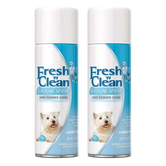 Colonia en aerosol PetAg Fresh 'n Clean Baby Powder con aroma a 180 ml x2