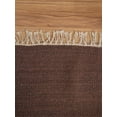 thumbnail image 6 of Rugsotic Carpets Handmade Rugs Hand Woven Kilim Rectangle 2'x4' Dark Brown Wool for Indoor Use, 6 of 9