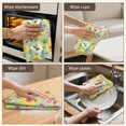 thumbnail image 5 of 2 Pcs Pioneer Flower Floral Print Pattern Kitchen Towels, Funny Microfiber Dish Towel Set, 18" X 26" Tea Towels, 5 of 6
