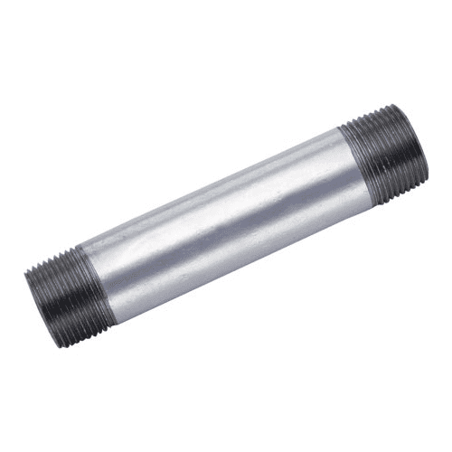 Anvil 8700155404 Galvanized Steel Pipe Fitting Nipple 2 NPT Male x 4-1/2 in. 