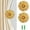 Gold-2PCS, variant on 2Pcs Resin Flower Shape Curtain Holdback Unique Multipurpose Vintage Curtain Side Holder for Bedroom Living Room Office