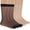 Black, Apricot, variant on Women's Sheer Nylon Ankle Socks 6 Pack-Nude Crew Stocking Ultra Thin See Through Calf High Socks for Women