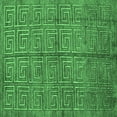 thumbnail image 1 of Ahgly Company Indoor Square Abstract Emerald Green Modern Area Rugs, 5' Square, 1 of 4