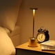 thumbnail image 5 of Rechargeable portable LED mesa lamp con 5000mah battery, moderno cream color, stepless dimming, suitable para restaurant, dormitorio, bar, camping & coffee shop (gold/negra - gold), 5 of 5