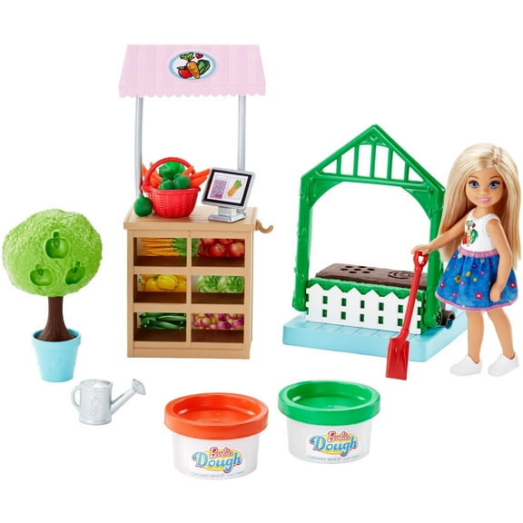 Barbie Chelsea Cooking & Baking Veggie Garden Doll & Playset