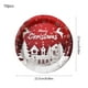 thumbnail image 3 of Platos desechables navideños | Paquete de 10 platos de papel navideños | Diseños festivos en rojo, rosa y marrón | 22,86 x 22,86 cm | Artículos esenciales para cenas y reuniones, 3 of 5