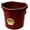 Burgundy, variant on Little Giant Flat Back Bucket 20 Qt - Feed Livestock and Pets with Options of 12 to Choose from - Bundled by Evergreen Farm and Garden (Blue)