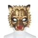 thumbnail image 5 of Media cara decorativa Novedad 3D para disfraces de Halloween para adultos Dorado Hugo Casco de león, 5 of 8