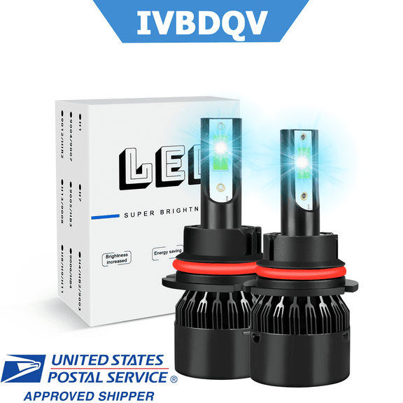 9007 8000K Ice Blue LED Headlight Bulbs Kit for Ford F350 1994-1998 High&Low Beam