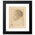 thumbnail image 2 of Parmigianino 15x17 Black Modern Framed Museum Art Print Titled - Head of Man in Profile to Left (1503-40), 2 of 5