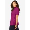 thumbnail image 6 of Jessica London Women's Plus Size Short Sleeve Mock Neck, 6 of 6