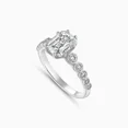 thumbnail image 2 of Oryn Jewel 1.8 Ct Emerald Cut Diamond Ring - 14K White Gold Plated Ring for Her - Engagement Ring for Women - Bezel Setting Wedding Anniversary Gift for Her - Party Wear Ring - Ring for Gifts, 2 of 3