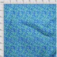 thumbnail image 3 of oneOone Cotton Poplin Twill Turquoise Blue Fabric Batik Sewing Fabric By The Yard Printed Diy Clothing Sewing Supplies 56 Inch Wide, 3 of 4