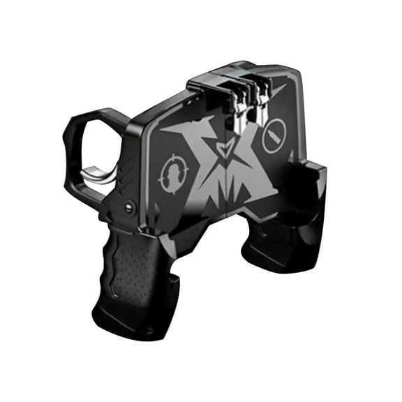 Ergonomic Mobile Phone Game Pad Game Controller with Charging Ports for PUBG COD Shooting Game