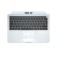 thumbnail image 5 of Replacement Top Case With Keyboard Compatible For MacBook Pro 13" W/ Touch Bar (A1706 / Late 2016 / Mid 2017) (French Keyboard) (Silver), 5 of 8