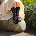 thumbnail image 3 of Purple Paw Print Dog Lover Socks from the Sock Panda (Adult Medium - Women's Shoe Sizes 5-10), 3 of 7