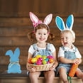 thumbnail image 6 of DizeyBoyo Easter Sign Bunny Rabbit Flower Wood Table Ornaments Set Centerpieces-Easter Decoration for Spring Birthday Home Office Farmhouse Gift, 6 of 10