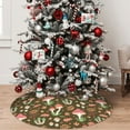 thumbnail image 5 of Lsque Mushrooms and Autumn Print Christmas Tree Skirt, Tree Skirt with Ties or Velcro, Perfect for Holiday Decorations, Halloween, and New Year-36", 5 of 7