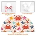 thumbnail image 4 of Sikiie Crabs And Seastars 30-48 inches {designName} Print Christmas Tree Skirt Snowman Xmas Tree Skirt with Edge Christmas Decorations for Holiday Party-48", 4 of 7