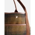 thumbnail image 3 of Free Assembly Women’s Plaid Medium Tote Handbag, Yellow, 3 of 5