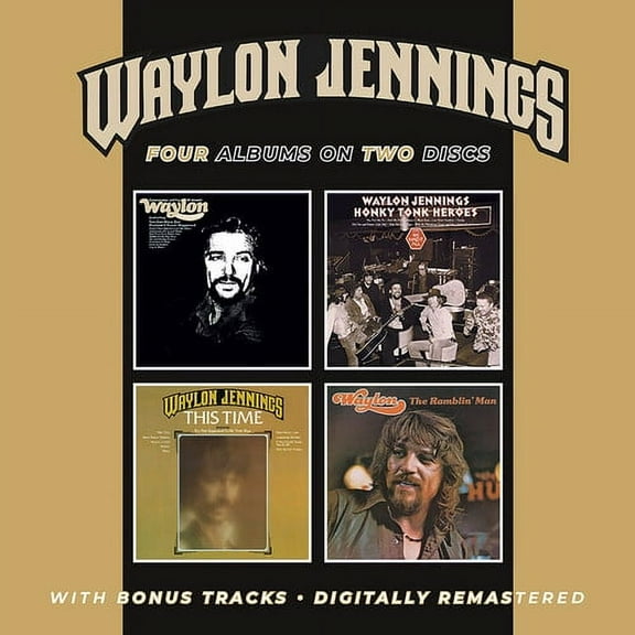 Waylon Jennings - Lonesome, On'ry & Mean / Honky Tonk Heroes / This Time / The Ramblin' Man   Bonus Tracks - Music & Performance - CD