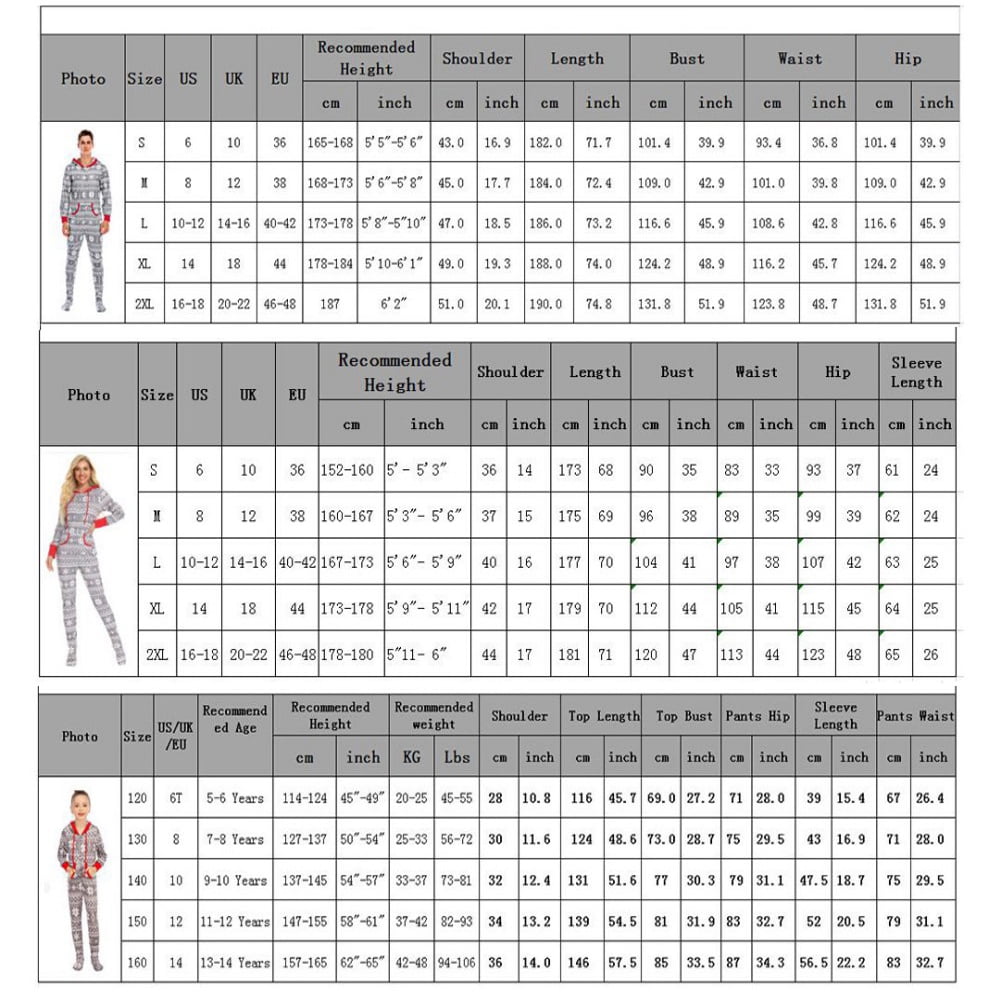 URMAGIC URMAGIC Christmas Family Matching Cotton Hooded Onesie Pjs Footed Sleepwear Snowflake Pajamas Set