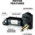 thumbnail image 2 of Wexco Wiper Motor, 4R3.24.R110D, Three and a half inch (3.5") shaft, 24V, 2 of 10