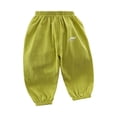 thumbnail image 7 of AherBiu Baby Toddler Clothes Kids Girls Sunproof Pants Lightweight Casual Loose Elastic Waisted Joggers Pants(1-2 Years,Mint Green), 7 of 7