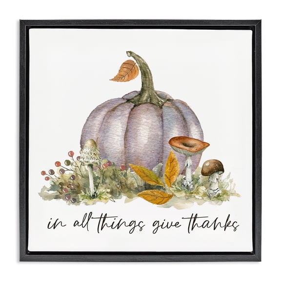 Stupell Industries Traditional Black Floating Frame Canvas Art, 18 x 18, by Livi Finn