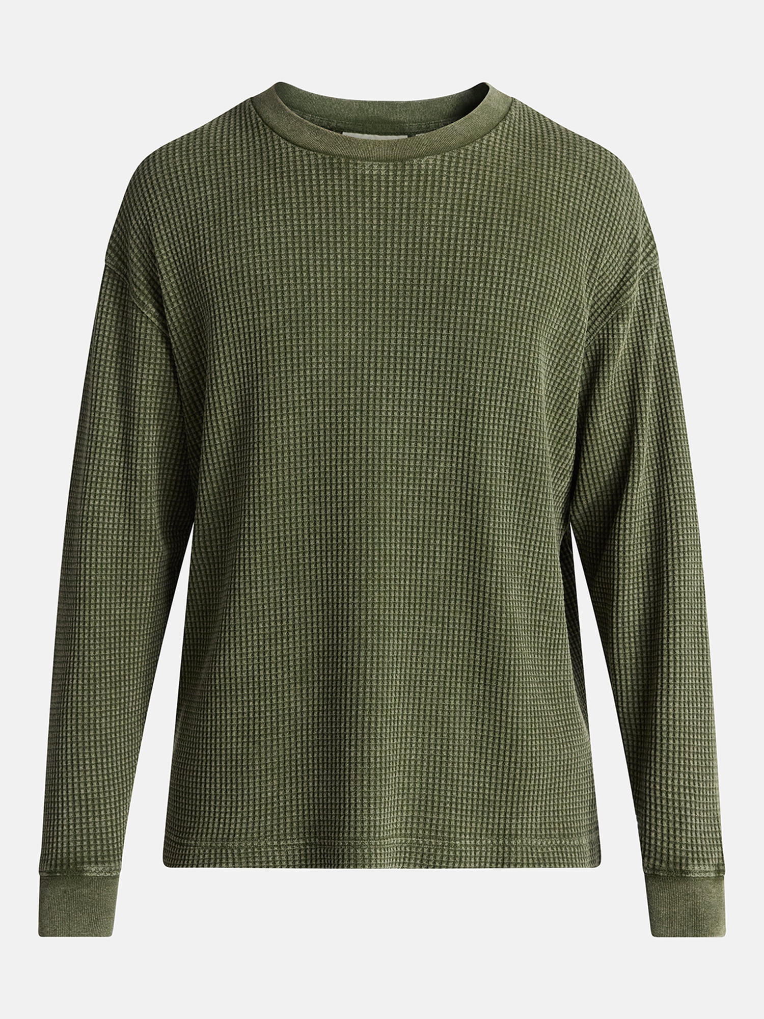 No Boundaries Thermal Tee with Long Sleeves, Men's & Big Men's