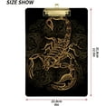 thumbnail image 3 of FMSHPON Scorpion Clipboard Hardboard Wood Nursing Clip Board and Pull for Standard A4 Letter 13x9 inches, 3 of 8