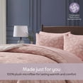 thumbnail image 6 of LammaLoe King Size Comforter Set, 7 Piece Botanical Bed in a Bag , Reversible Bedding Comforter Set with Sheets, Modern Bed Set, Bali Blush/Porcelain Glow, 6 of 6