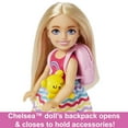 thumbnail image 4 of Barbie Chelsea Doll and Accessories, Small Doll Travel Set with Puppy and 6 Pieces, 4 of 8