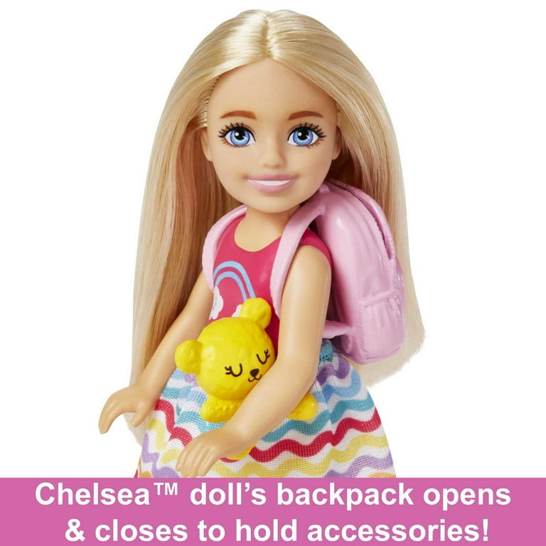 Barbie chelsea doll & travel set with puppy & accessories hotsell