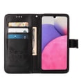 thumbnail image 5 of Wallet Case for Samsung Galaxy A33 5G 6.4 Inch with Wrist Strap Card Holder Slots Kickstand Flip Folio Case, Butterfly Pattern PU Leather Luxury Bracket Shockproof Protective Phone Cover,Black, 5 of 12