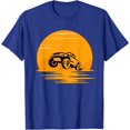 thumbnail image 1 of Cool Monster Truck Offroad Truck at Sunset Moving on Terrain T-Shirt, 1 of 1