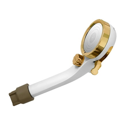 OFFIGAM Golden Handheld Shower Head with Adjustable 3-Gear Design, Stainless Steel & ABS, Pressure Boosting for Shower Use, 1PC
