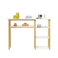 thumbnail image 4 of Marbled Nail Tech Desk | Open Shelves & Salon Storage | Professional Manicure Station, 4 of 8