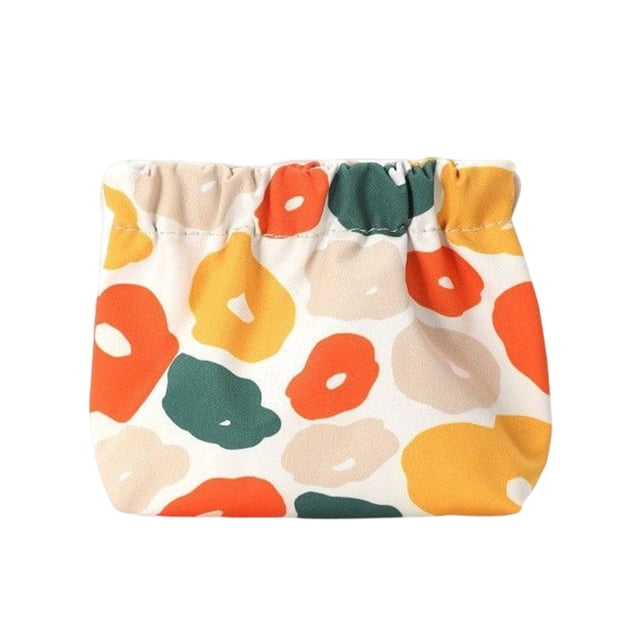 Mini neceser impermeable para regalos de cumpleaños, bolsa de almacenamiento de gran capacidad para Cable de datos, auriculares, Fitness, Camping, Naranja Macarena bolsa de maquillaje