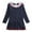 Dark Blue, variant on Girls Long Sleeve Fall Dress Kids Casual Base Layer Skirt for Spring and Autumn Toddler Soft Cotton Princess Gown Comfortable Everyday Playwear Clothing for Little Girls and Children