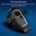 thumbnail image 4 of 15W Auto Cargador Inalámbrico de Coche Rápido Auto Abrazadera Teléfono Soporte de Carga Compatible con Android y IOS Adaptador Inalámbrico de Coche, 4 of 5