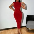 thumbnail image 1 of Fankiway Mode Femmes Été Décontracté Col Rond Robe Longue Sans Manches Robes d'Été pour Femmes Grande Taille, 1 of 7