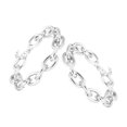 thumbnail image 1 of GOOHOCHY 2Pcs Chunky Chain Necklace Aluminum Retro Punk Metal Link Curb Chain Statement Jewelry, 1 of 8